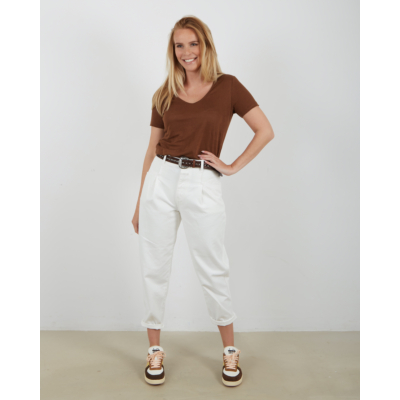 Closed Linnen T-shirt Brazil Nut