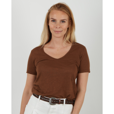 Closed Linnen T-shirt Brazil Nut