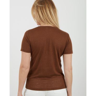 Closed Linnen T-shirt Brazil Nut