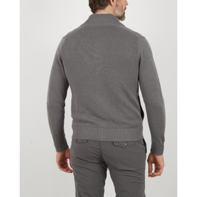 Zanone  Vest Linnen Katoen mix Grey