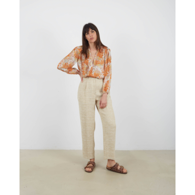 Vince Zijde Blouse Bloemenprint Dusk