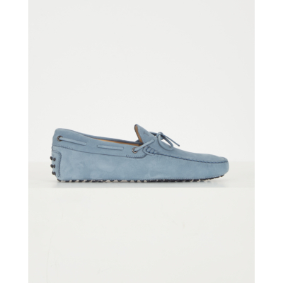 Tod's Gommino Driving Shoes Suede Avio Chiaro