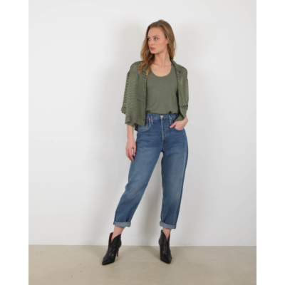 Lala Berlin Top Tara Olive