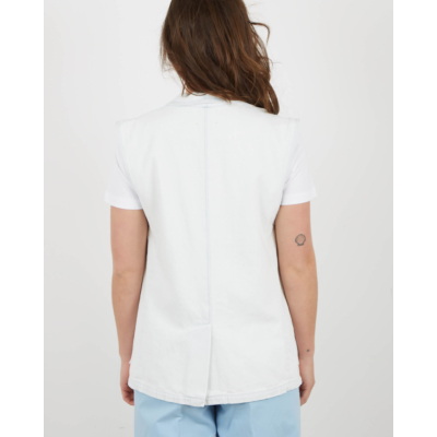 Forte Forte Raw Denim Gilet Bleach
