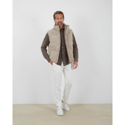Alter Ego Bodywarmer Richard Goat Suede Taupe Grey