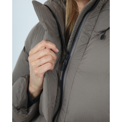 Krakatau  Winterjas lang taupe