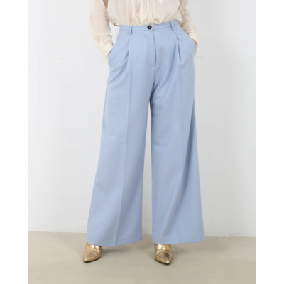 Forte Forte Pantalon horizone bleu