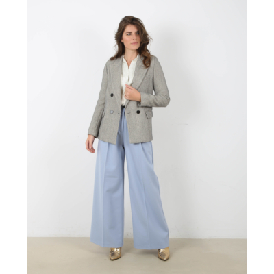 Forte Forte Pantalon horizone bleu