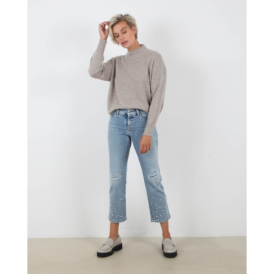 Cambio Jeans Paris Bleach Strass