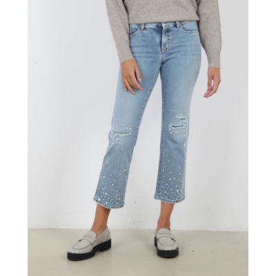 Cambio Jeans Paris Bleach Strass