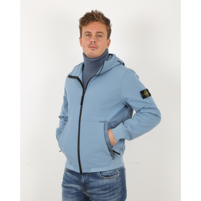Stone Island Softshell Jacket Mid Blue
