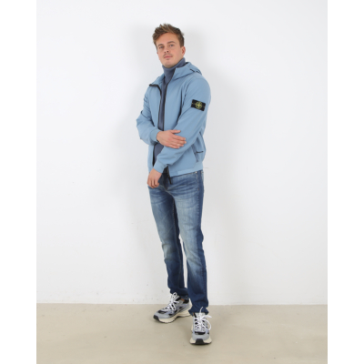 Stone Island Softshell Jacket Mid Blue