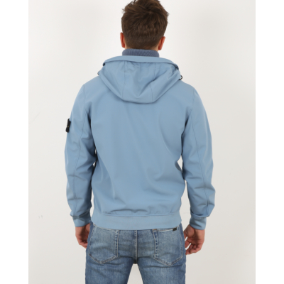 Stone Island Softshell Jacket Mid Blue
