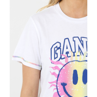 Ganni Smiley t-shirt wit