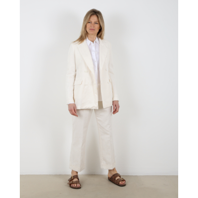 Aspesi Linnen pantalon off white