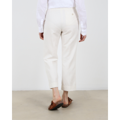 Aspesi Linnen pantalon off white