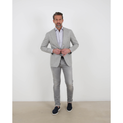 Orazio Luciano Colbert single breasted grey check