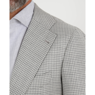 Orazio Luciano Colbert single breasted grey check
