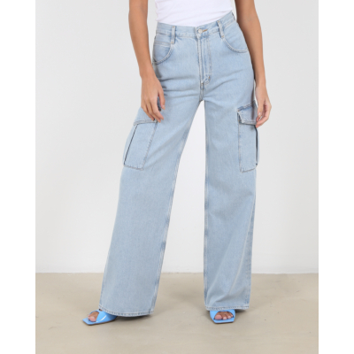Agolde Minka cargo jeans blauw