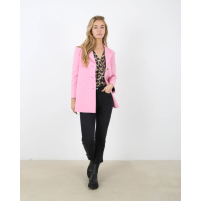 Ganni Oversized blazer roze