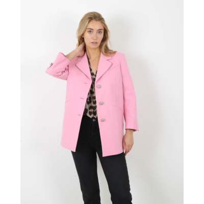 Ganni Oversized blazer roze