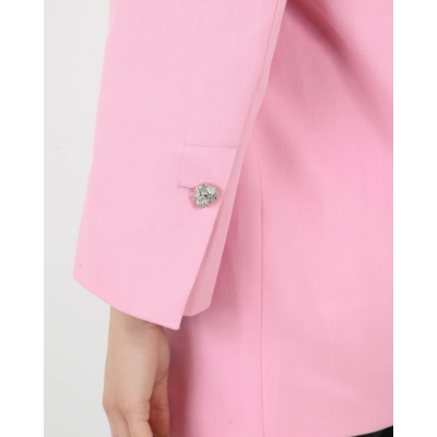 Ganni Oversized blazer roze