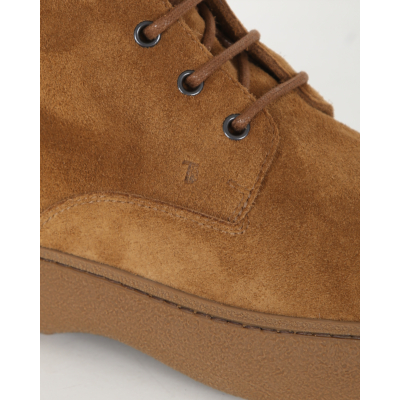Tod's Lace- up ankle boots suede