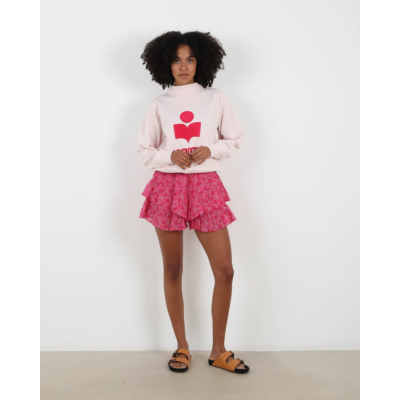 Marant Étoile Jocadia Printed Shorts Fuchsia