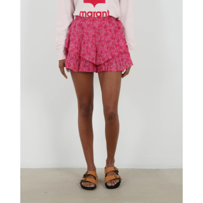 Marant Étoile Jocadia Printed Shorts Fuchsia