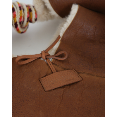 Guanabana Bolso Origami L White Brown Pink