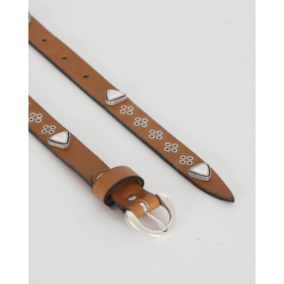 Nanni Ceintuur Beige Zilver