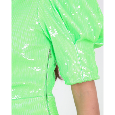 Rotate Sequins Maxi Dress Green Gecko