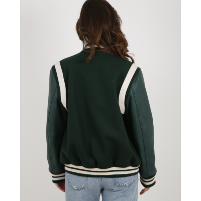 Alter Ego Lois Varsity Jacket Green