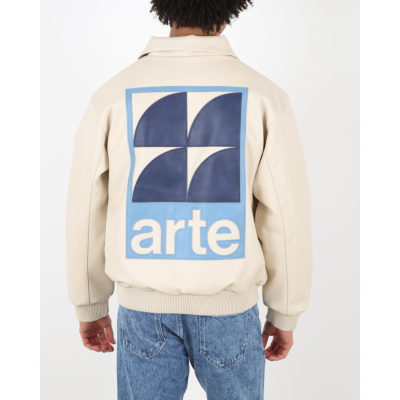 Arte Antwerp Jonah Back Logo Jacket Cream