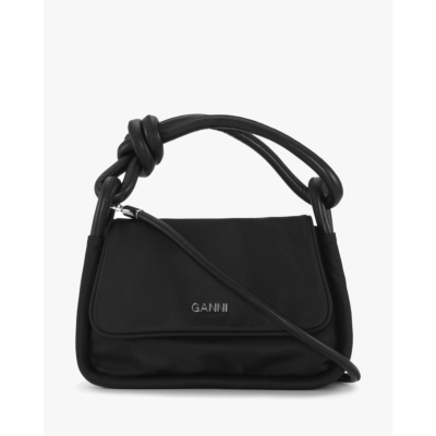 Ganni Flap over bag black
