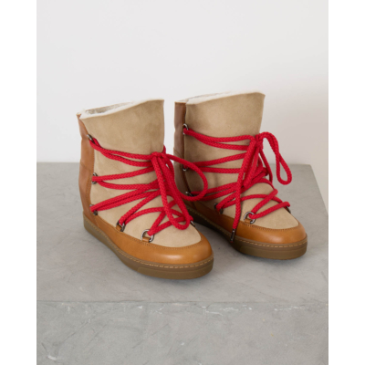 Isabel Marant Nowles Calfskin Leather Snow Boots