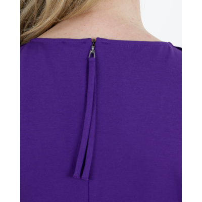 Luisa Cerano Punto Milano Midi Dress Purple