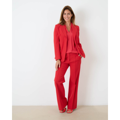 Luisa Cerano Zijde Blouse Bright Red