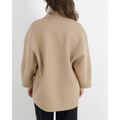 Closed Short Coat Camel