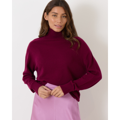 Forte Forte Turtleneck Knit Pullover Ruby