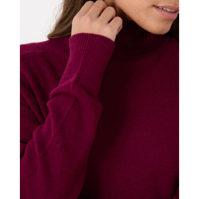 Forte Forte Turtleneck Knit Pullover Ruby
