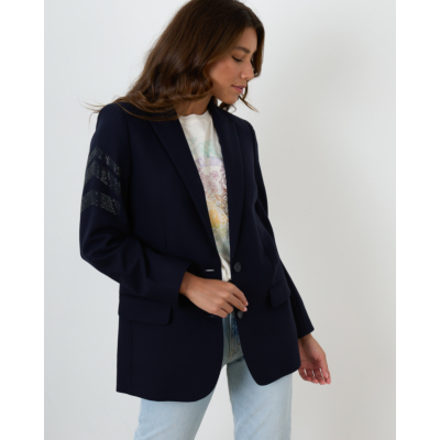 Zadig & Voltaire Viva Strass Star Blazer Blue