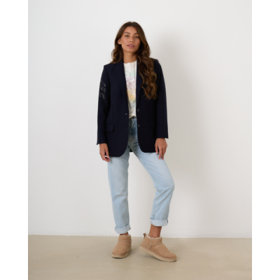Zadig & Voltaire Viva Strass Star Blazer Blue