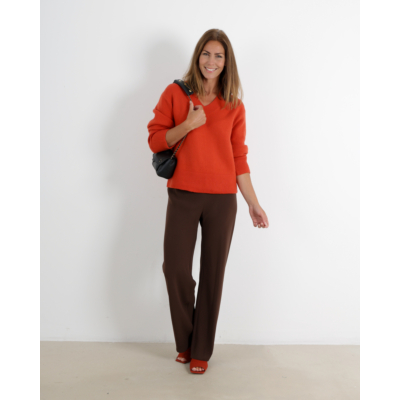 Vince Pantalon regular fit nut