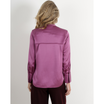 Vince Zijden Blouse Berry