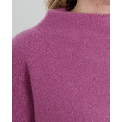 Vince Cashmere Funnel Neck Sweater Berry