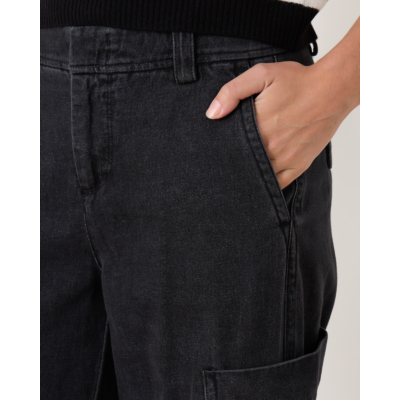 Vince Utility Denim Pant Wash Black