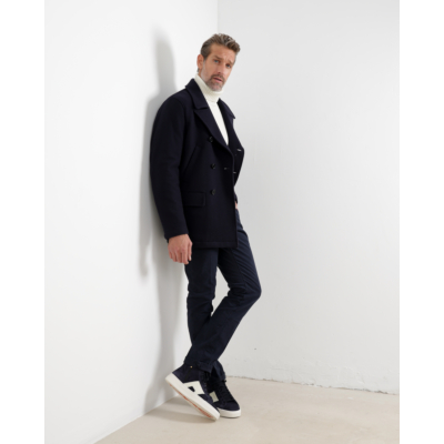 Fay Wollen Peacoat Navy