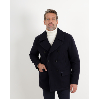 Fay Wollen Peacoat Navy
