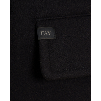 Fay Wollen Peacoat Navy